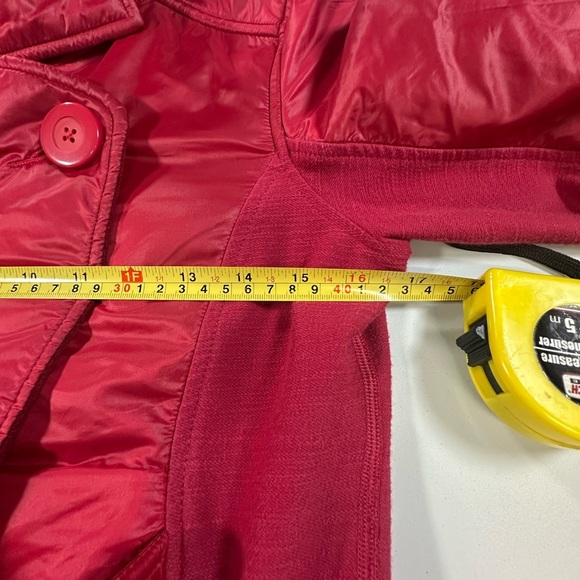 A267 Lululemon Pedal Power Jacket Burgundy Red Wine Sz 4 peplum fleece - Picture 9 of 15